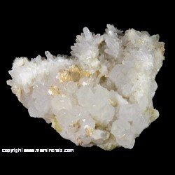 Minerals Specimen: K-Feldspar variety: Valencianite, Milarite, Quartz from Mina Valenciana, Guanajuato, Mun. de Guanajuato, Guanajuato, Mexico
