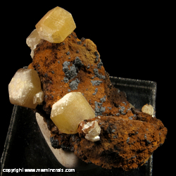 Mineral Specimen: Sturmanite from N'Chwaning II Mine, Kuruman, Kalahari manganese fields, Northern Cape Province, South Africa Mineral Specimen: Sturmanite from N'Chwaning II Mine, Kuruman, Kalahari manganese fields, Northern Cape Province, South Africa