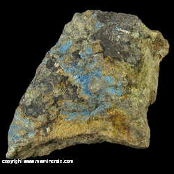 Mineral Specimen: Linarite, Caledonite from Cerro Gordo District, Inyo Mts., Inyo Co., California Mineral Specimen: Linarite, Caledonite from Cerro Gordo District, Inyo Mts., Inyo Co., California