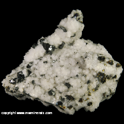 Mineral Specimen: Tennnantite, Chalcopyrite, Quartz from Mina El Cobre, Concepcion del Oro, Zacatecas, Mexico Mineral Specimen: Tennnantite, Chalcopyrite, Quartz from Mina El Cobre, Concepcion del Oro, Zacatecas, Mexico