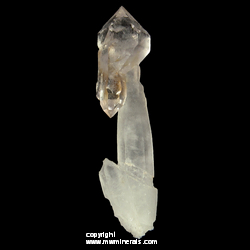 Mineral Specimen: Quartz/Amethyst Scepter from Liliana Mine, Mun. de Chihuahua, Chihuahua, Mexico Mineral Specimen: Quartz/Amethyst Scepter from Liliana Mine, Mun. de Chihuahua, Chihuahua, Mexico