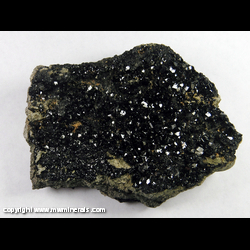 Mineral Specimen: Melanite Garnet (Titanium Rich Andradite) from New Idria District, Diablo Range, San Benito Co., California Mineral Specimen: Melanite Garnet (Titanium Rich Andradite) from New Idria District, Diablo Range, San Benito Co., California