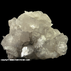 Mineral Specimen: Polydymite Included in Twinned Calcite from Gray Quarry, Hamilton, Hancock Co., Illinois Mineral Specimen: Polydymite Included in Twinned Calcite from Gray Quarry, Hamilton, Hancock Co., Illinois