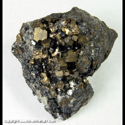 Mineral Specimen: Pyrrhotite, Spahlerite, Quartz from Zacatecas, Mexico Mineral Specimen: Pyrrhotite, Spahlerite, Quartz from Zacatecas, Mexico