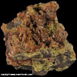 Mineral Specimen: Adularia (K-Feldspar), Epidote, Basalt from Keweenaw Peninsula, Michigan Mineral Specimen: Adularia (K-Feldspar), Epidote, Basalt from Keweenaw Peninsula, Michigan