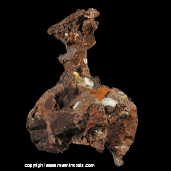 Mineral Specimen: Native Copper Casts after Calcite, Calcite, Epidote, K-Feldspar on C&H Conglomerate from Calumet and Hecla Lode, Calumet area, Houghton Co., Michigan Mineral Specimen: Native Copper Casts after Calcite, Calcite, Epidote, K-Feldspar on C&H Conglomerate from Calumet and Hecla Lode, Calumet area, Houghton Co., Michigan