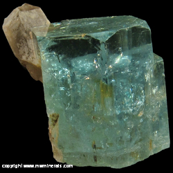 Mineral Specimen: Aquamarine, Smoky Quartz from Erongo Mountain, Erongo Region, Namibia Mineral Specimen: Aquamarine, Smoky Quartz from Erongo Mountain, Erongo Region, Namibia