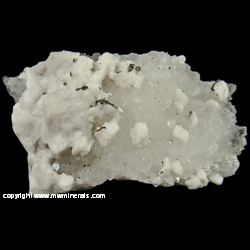 Mineral Specimen: Pyrite and Dolomite on White Quartz on Amethyst from Guanajuato, Guanajuato, Mexico Mineral Specimen: Pyrite and Dolomite on White Quartz on Amethyst from Guanajuato, Guanajuato, Mexico