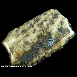 Mineral Specimen: Anilite, Silver and Copper in Quartz from Roadcut near Painesdale, Houghton Co., Michigan Mineral Specimen: Anilite, Silver and Copper in Quartz from Roadcut near Painesdale, Houghton Co., Michigan