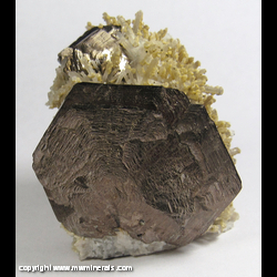 Mineral Specimen: Pyrrhotite, Quartz, Calcite from Nikolaevskiy Mine, Dalnegorsk, Primorsky Krai, Russia Mineral Specimen: Pyrrhotite, Quartz, Calcite from Nikolaevskiy Mine, Dalnegorsk, Primorsky Krai, Russia