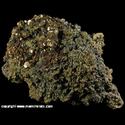 Minerals Specimen: Pyrite, Chalcopyrite, Hematite from Pea Ridge Mine, Sullivan, Washington Co., Missouri Minerals Specimen: Pyrite, Chalcopyrite, Hematite from Pea Ridge Mine, Sullivan, Washington Co., Missouri