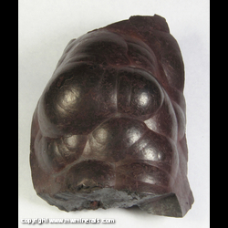 Mineral Specimen: Hematite variety: Kidney Ore from Cleator Moor Iron Mines, Cleator Moor, West Cumberland Iron Field, Cumbria, England Mineral Specimen: Hematite variety: Kidney Ore from Cleator Moor Iron Mines, Cleator Moor, West Cumberland Iron Field, Cumbria, England
