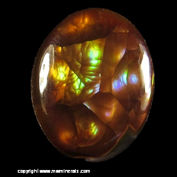 Mineral Specimen: Fire Agate from Slaughter Mountain, Lone Star District, Gila Mts, San Carlos Apache Reservation, Graham Co., Arizona Mineral Specimen: Fire Agate from Slaughter Mountain, Lone Star District, Gila Mts, San Carlos Apache Reservation, Graham Co., Arizona
