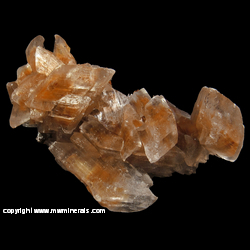 Mineral Specimen: Double Terminated Selenite Crystals with Limonite Phantoms from Laurion, Attica, Greece Mineral Specimen: Double Terminated Selenite Crystals with Limonite Phantoms from Laurion, Attica, Greece