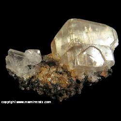 Mineral Specimen: Calcite, Sphalerite from Blackstone Mine, Shullsburg area, Upper Mississippi Valley Dist., Lafayette Co., Wisconsin Mineral Specimen: Calcite, Sphalerite from Blackstone Mine, Shullsburg area, Upper Mississippi Valley Dist., Lafayette Co., Wisconsin