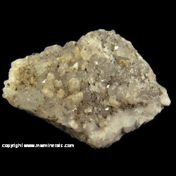 Mineral Specimen: Pyrite Crystals Including Thin Bar Habit and Calcite on Quartz from Middletown lead mines, Middletown, Middlesex Co., Connecticut Mineral Specimen: Pyrite Crystals Including Thin Bar Habit and Calcite on Quartz from Middletown lead mines, Middletown, Middlesex Co., Connecticut