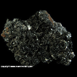 Minerals Specimen: Platy Specular Hematite from Chub Lake Prospects, Chib Lake, Hailesboro, St. Lawrence Co., New York