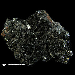 Minerals Specimen: Platy Specular Hematite from Chub Lake Prospects, Chib Lake, Hailesboro, St. Lawrence Co., New York Minerals Specimen: Platy Specular Hematite from Chub Lake Prospects, Chib Lake, Hailesboro, St. Lawrence Co., New York