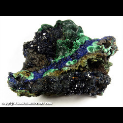 Mineral Specimen: Azurite, Malachite from Liufengshan Mine, Guichi Dist., Chizhou, Anhui, China Mineral Specimen: Azurite, Malachite from Liufengshan Mine, Guichi Dist., Chizhou, Anhui, China