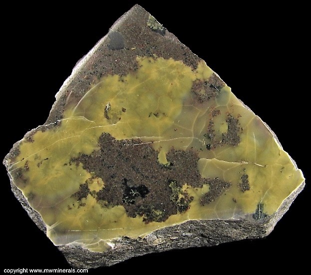 Mineral Specimen: Olive Datolite from Flint Steel Mine, Ontonagon County, Michigan, USA