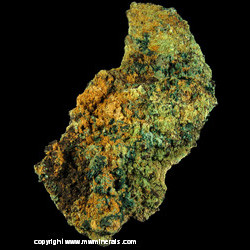 Mineral Specimen: Rosasite, Brochantite from War Eagle Mine, Shoshone Mines, Upper Noonday Camp, Nopah Range, Inyo Co., California Mineral Specimen: Rosasite, Brochantite from War Eagle Mine, Shoshone Mines, Upper Noonday Camp, Nopah Range, Inyo Co., California