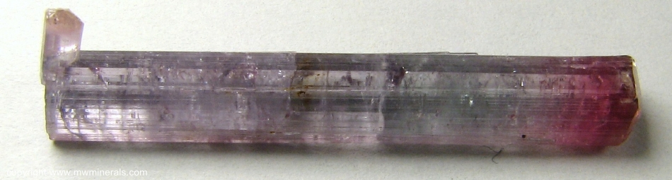 Mineral Specimen: Red and Blue Tourmaline from Pederneira claim, Sao Jose da Safira, Doce valley, Minas Gerais, Brazil
