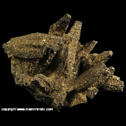 Minerals Specimen: Pyrite Pseudomorph after Calcite from Contessa Mine, Santa Eulalia District, Mun. de Serdan, Chihuahua, Mexico Minerals Specimen: Pyrite Pseudomorph after Calcite from Contessa Mine, Santa Eulalia District, Mun. de Serdan, Chihuahua, Mexico