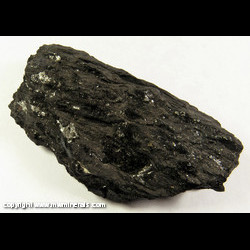 Mineral Specimen: Graphite, Stilpnomelane variety: Ferristilpnomelane, Pyrite from Laytonville Quarry (Longvale; Longvale Quarry), Laytonville, Coastal Range, Mendocino Co., California Mineral Specimen: Graphite, Stilpnomelane variety: Ferristilpnomelane, Pyrite from Laytonville Quarry (Longvale; Longvale Quarry), Laytonville, Coastal Range, Mendocino Co., California
