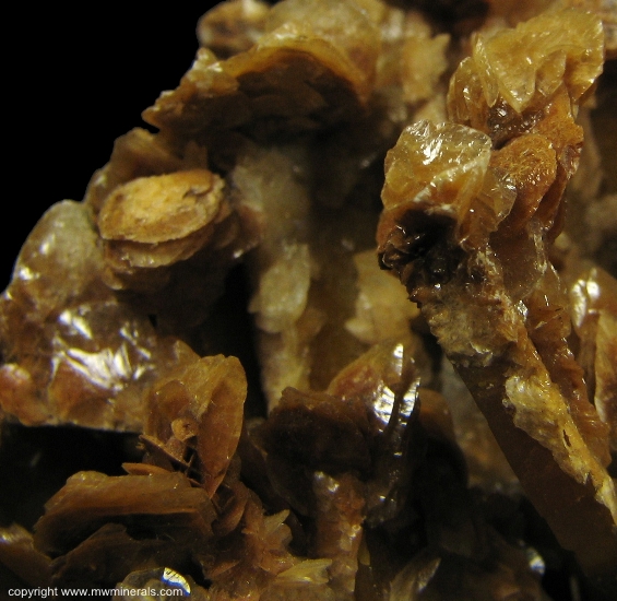 Mineral Specimen: Calcite on Wulfenite from Defiance Mine, Gleeson, Dragoon Mts, Cochise Co., Arizona, USA