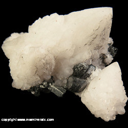 Minerals Specimen: Quartz with Tenantite from Mina El Cobre, Concepcion del Oro,  Zacatecas, Mexico