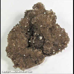 Mineral Specimen: Quartz with Included Hydrocarbons from Ace of Diamonds Mine, Middleville, Town of Newport, Herkimer Co., New York Mineral Specimen: Quartz with Included Hydrocarbons from Ace of Diamonds Mine, Middleville, Town of Newport, Herkimer Co., New York