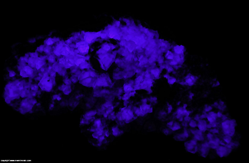 Fluorescent Mineral Specimen: Fluorite, Druze Quartz from Bonsall Moor, Bonsall, Derbyshire, England Fluorescent Mineral Specimen: Fluorite, Druze Quartz from Bonsall Moor, Bonsall, Derbyshire, England