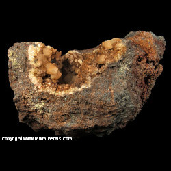 Mineral Specimen: Calcite, Dolomite, Hematite, Sulfides from Groveland Mine, Randville, Dickison Co., Michigan Mineral Specimen: Calcite, Dolomite, Hematite, Sulfides from Groveland Mine, Randville, Dickison Co., Michigan