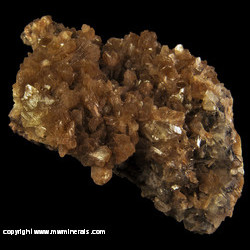 Minerals Specimen: Stilbite, Calcite from Upper New Street Qusrry, Paterson, Passaic Co., NeW Jersey