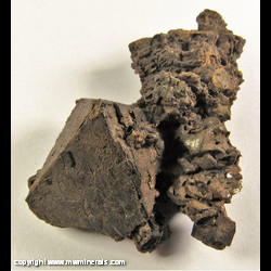 Mineral Specimen: Goethite Pseudomorph after Octahedral Pyrite from North Salinas Valley, Inyo Co., California Mineral Specimen: Goethite Pseudomorph after Octahedral Pyrite from North Salinas Valley, Inyo Co., California