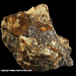 Minerals Specimen: Inesite, Apophyllite, Sphalerite, Galena from 19th level, Zinc Corporation Mine, Southern operations mine, Broken Hill, Yancowinna Co., New South Wales, Australia Minerals Specimen: Inesite, Apophyllite, Sphalerite, Galena from 19th level, Zinc Corporation Mine, Southern operations mine, Broken Hill, Yancowinna Co., New South Wales, Australia