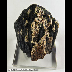 Mineral Specimen: Childrenite on Indicolite Tourmaline from Mina Santa Rosa, Itambacuri, Minas Gerais, Brazil Mineral Specimen: Childrenite on Indicolite Tourmaline from Mina Santa Rosa, Itambacuri, Minas Gerais, Brazil