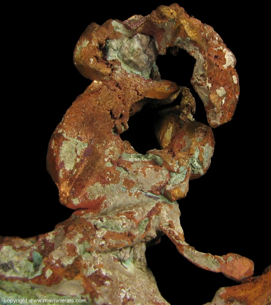 Mineral Specimen: Copper Crystals from Knowlton Mine, Ontonagon County, Michigan, USA