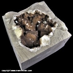 Mineral Specimen: Calcite from Pint's Quarry, Raymond, Blackhawk Co., Iowa Mineral Specimen: Calcite from Pint's Quarry, Raymond, Blackhawk Co., Iowa