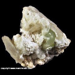 Mineral Specimen: Stilbite, Prehnite, Laumontite from West Paterson, Passaic Co., New Jersey Mineral Specimen: Stilbite, Prehnite, Laumontite from West Paterson, Passaic Co., New Jersey