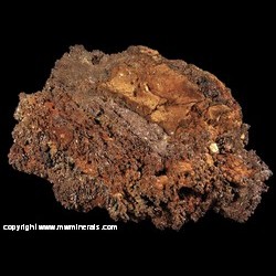 Mineral Specimen: Copper with thin coating of Cuprite from 12 level, Geevor Mine, Pendeen, St Just, Cornwall, England Mineral Specimen: Copper with thin coating of Cuprite from 12 level, Geevor Mine, Pendeen, St Just, Cornwall, England