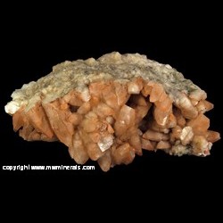 Mineral Specimen: Calcite Colored with Hematite from Porthoustock (likely West of England Quarry), St Keverne, Lizard Penninsula, Cornwall, England Mineral Specimen: Calcite Colored with Hematite from Porthoustock (likely West of England Quarry), St Keverne, Lizard Penninsula, Cornwall, England
