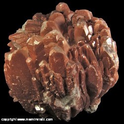 Minerals Specimen: Calcite Heavily Included with Hematite from Bigrigg Mine, Bigrigg, Egremont, Copeland, Cumbria, England Minerals Specimen: Calcite Heavily Included with Hematite from Bigrigg Mine, Bigrigg, Egremont, Copeland, Cumbria, England