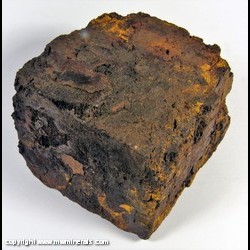Mineral Specimen: Limonite Pseudomorph after Siderite from Stove Mountain (Cookstove Mountain), El Paso Co., Colorado Mineral Specimen: Limonite Pseudomorph after Siderite from Stove Mountain (Cookstove Mountain), El Paso Co., Colorado