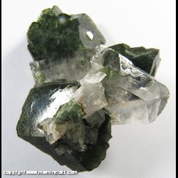 Minerals Specimen: Uvite Tourmaline, Quartz with Uvite Included, Magnesite from Brumado, Bahia, Brazil