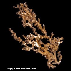 Mineral Specimen: Copper Crystals from White Pine Mine, White Pine, Ontonagon Co., Michigan Mineral Specimen: Copper Crystals from White Pine Mine, White Pine, Ontonagon Co., Michigan