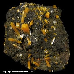 Minerals Specimen: Wulfenite from San Juan Poniente, Mina Ojuela, Mapimi, Municipio de Mapimi, Durango, Mexico