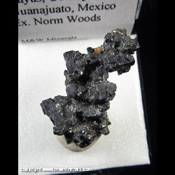 Mineral Specimen: Acanthite from Mina San Rayas, Guanajuato,Municipio de Guanajuato, Guanajuato, Mexico
