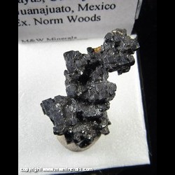 Minerals Specimen: Acanthite from Mina San Rayas, Guanajuato,Municipio de Guanajuato, Guanajuato, Mexico