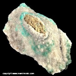 Mineral Specimen: Aurichalcite, Hemimorphite from 79 Mine, Hayden, Gila Co, Arizona Mineral Specimen: Aurichalcite, Hemimorphite from 79 Mine, Hayden, Gila Co, Arizona